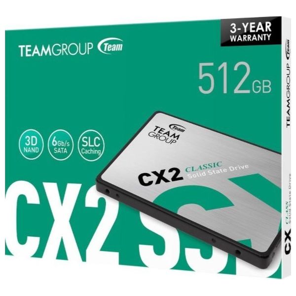 Team Group T253X6512G0C101 - Internal SSD - 512GB