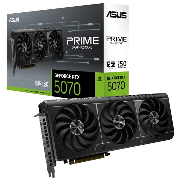 Asus GeForce RTX 5070 - Graphics Card - VRAM 12GB GDDR7 - Black