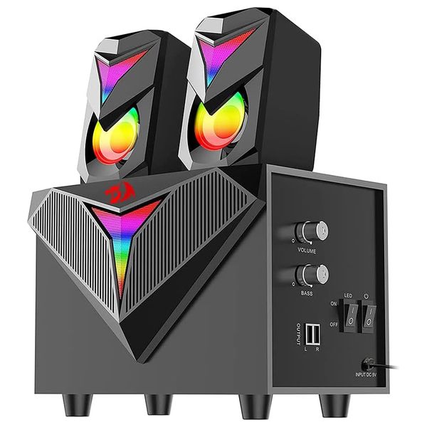Redragon GS700 - Stereo Gaming Speaker - RGB - USB - Black