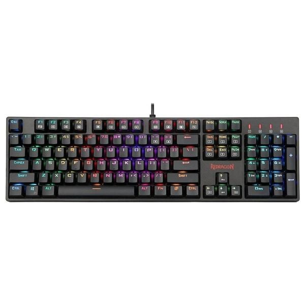 Redragon K582 - RGB Mechanical Gaming Keyboard - 104 Keys Full Layout - RGB Backlit - Black