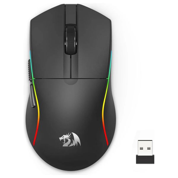  Redragon M816-PRO - Wireless Gaming Mouse – 26K DPI - 200Hrs Battery Life - RGB - Black 
