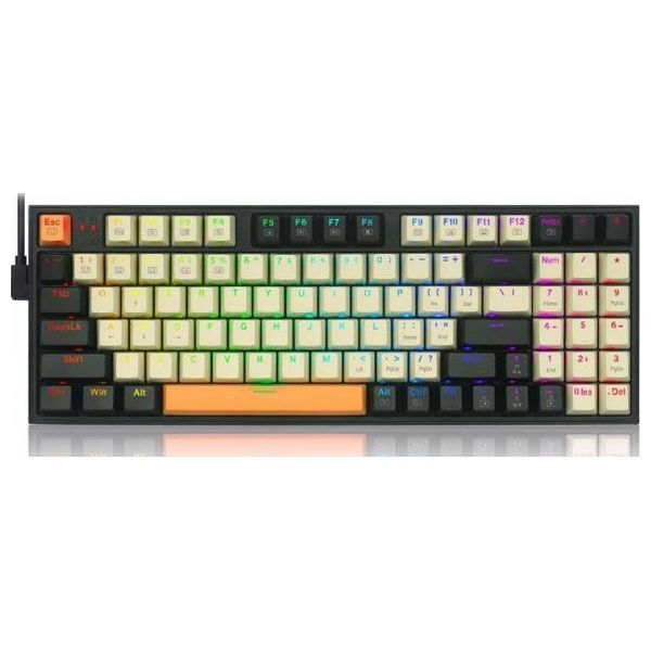  لوحة مفاتيح للالعاب ريدراكون سلكية K636CLO - اضاءة RGB - يو اس بي سي - اسود 