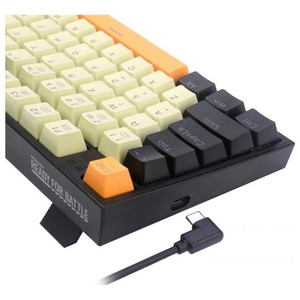  لوحة مفاتيح للالعاب ريدراكون سلكية K636CLO - اضاءة RGB - يو اس بي سي - اسود 