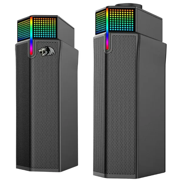 مكبر صوت بلوتوث ريدراكون - GS511 - اضاءة RGB - اسود