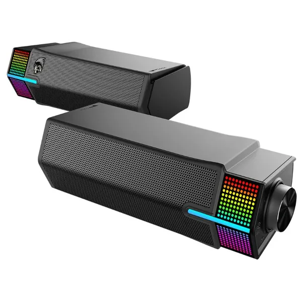 مكبر صوت بلوتوث ريدراكون - GS511 - اضاءة RGB - اسود