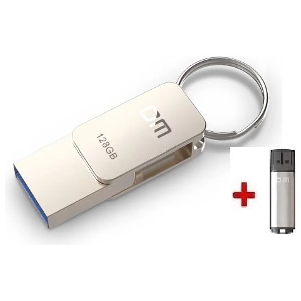 Elryan: DM PD059-TYPE-C - 128GB - USB Flash Drive - Silver + USB Flash ...