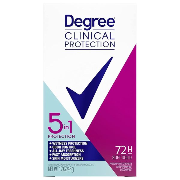 Clinical Protection 5in1 by Degree for Women - Deodorant Stick, 48g