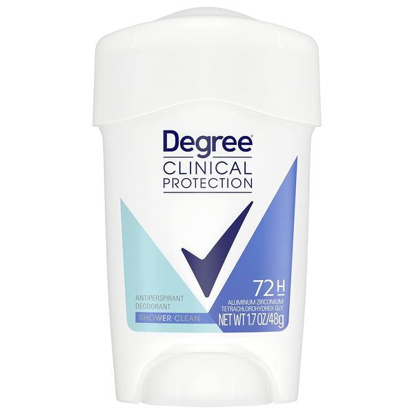 Clinical Protection Shower Clean by Degree for Women - Deodorant Stick, 48g