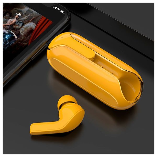  HOCO EW39- Bluetooth Headphone In Ear - Yellow 