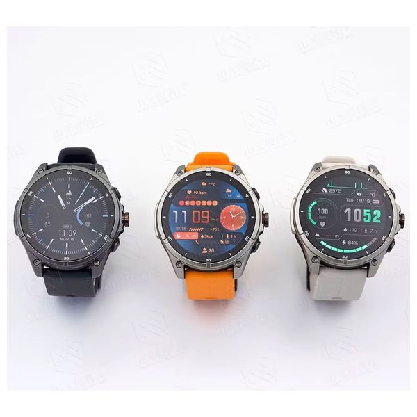 ساعة ذكية لوكمات FT33 - شاشة اموليد 1.43 انج - بطارية بحجم 410 مللي امبير - اسود