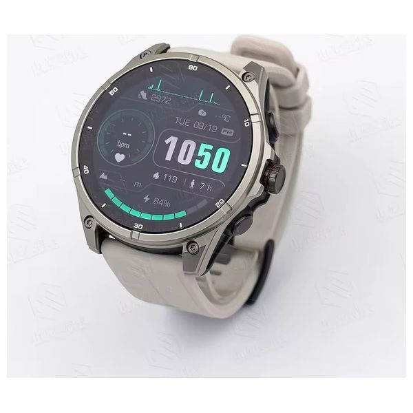 ساعة ذكية لوكمات FT33 - شاشة اموليد 1.43 انج - بطارية بحجم 410 مللي امبير - اسود