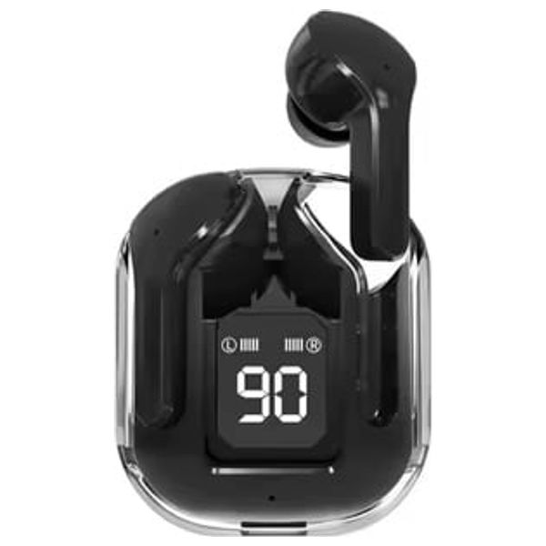 سماعة بلوتوث داخل الاذن دي تي نمبر ون - Air31 - بلوتوث 5.3 - بطارية تعمل من 20 الى 28 ساعة مع الحافظة - اسود