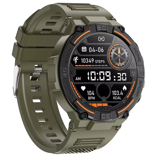  ساعة ذكية دي تي نمبر ون - HW50 - بشاشة 1.9 انج , شاشة لمس - بطارية بحجم 250 الى 300 مللي امبير - اخضر 