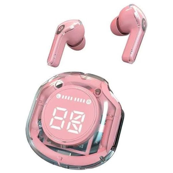 سماعة بلوتوث داخل الاذن دي تي نمبر ون - Air39 - بلوتوث 5.3 - بطارية تعمل من 4 الى 6 ساعات لكل سماعة  - وردي