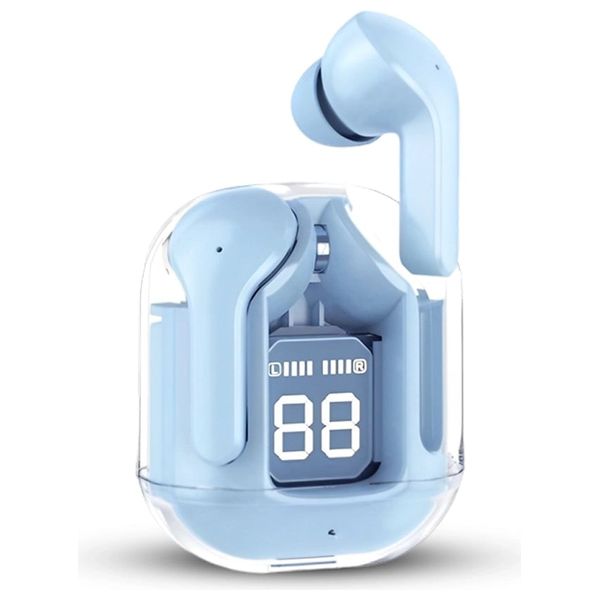 سماعة بلوتوث داخل الاذن دي تي نمبر ون - Air31 - بلوتوث 5.3 - بطارية تعمل من 20 الى 28 ساعة مع الحافظة - ازرق