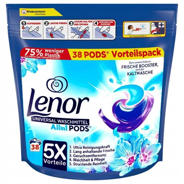 Dash and Lenor 3-in-1 Liquid Capsules Detergent, 84 Washes (2 x 42),  Excessive Collection with Long Lasting Freshness. : : Health &  Personal Care
