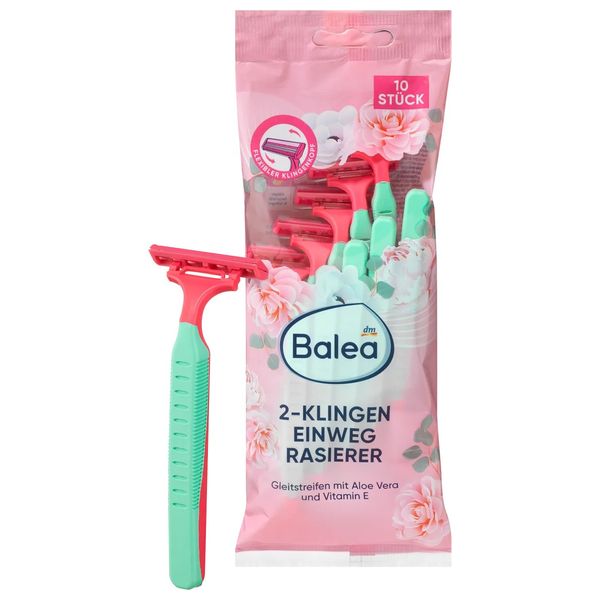  Balea 2 Blades Disposable Razors, 10 pieces 