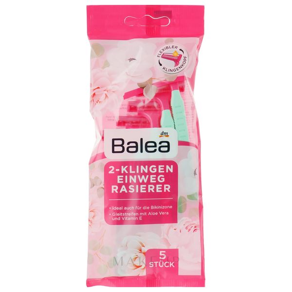  Balea 2 Blades Disposable Razors, 10 pieces 