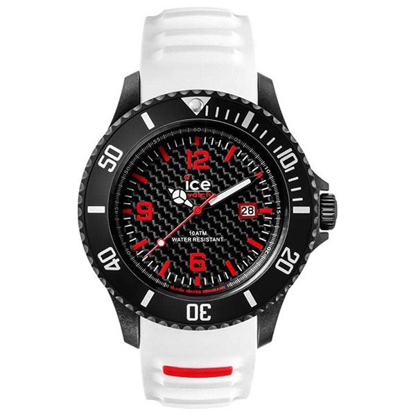 Elryan Ice Watch CA3HWEBS15 For Men Analog Display Silicone Band White