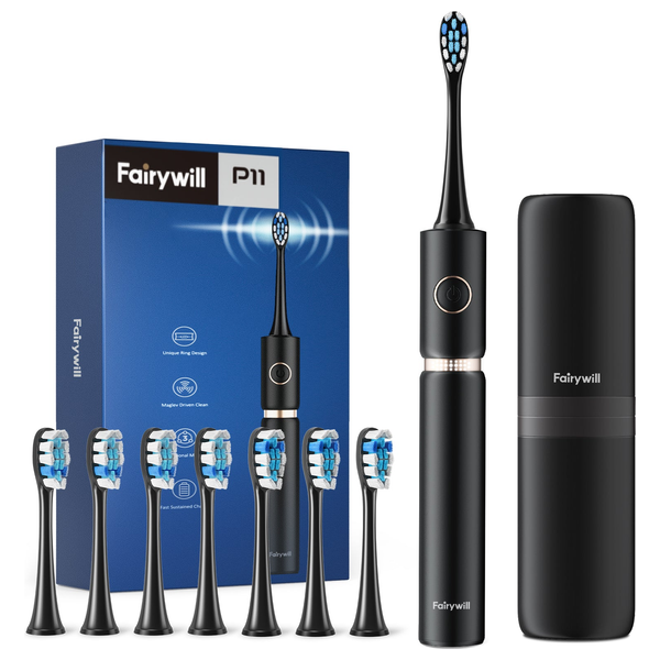  Fairywill 1265845694138 - Battery Powered Toothbrush - Black 