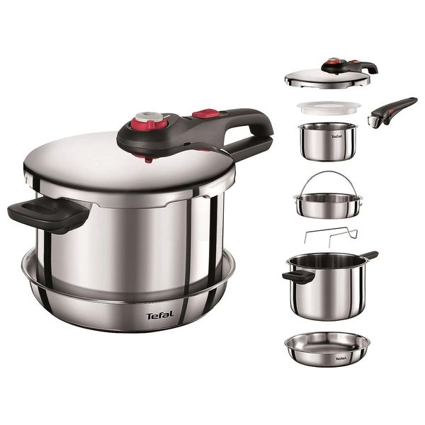 Elryan Tefal P2530757 Pressure Cooker 6 Liter Stainless Steel