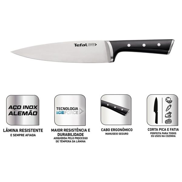  Tefal Knife - Black 