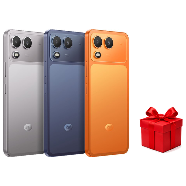 Itel A200 - Dual SIM - 6.75-Inch Display - Unisoc T7250 processor - 5000mAh - 15W charging - AI features - Free Gift
