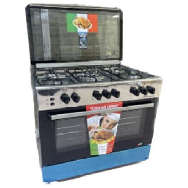  طباخ غازي ايلكتروكاز - 5 مشاعل - L9605GX-SS - ستانلس ستيل 