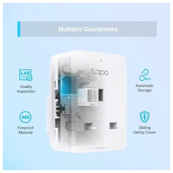  TP-LINK Tapo P100-WH - Smart Wall Socket - 4 Piece 