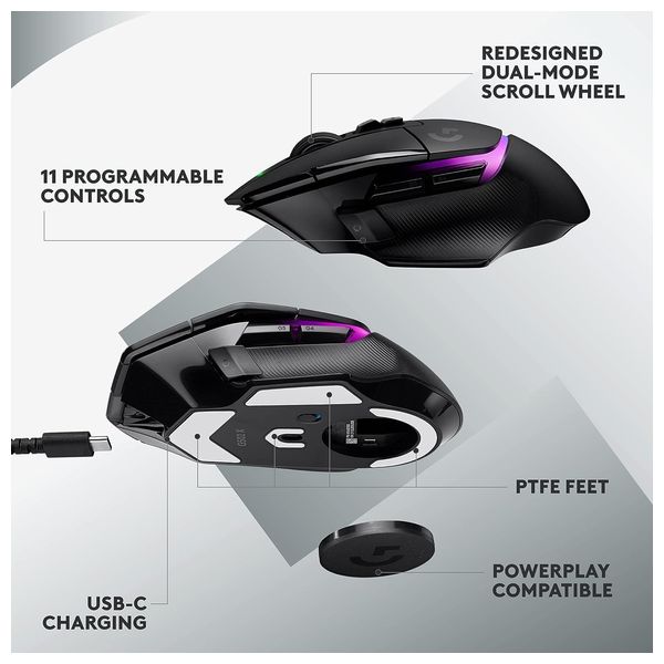  Logitech G502 X PLUS - Wireless Mouse 