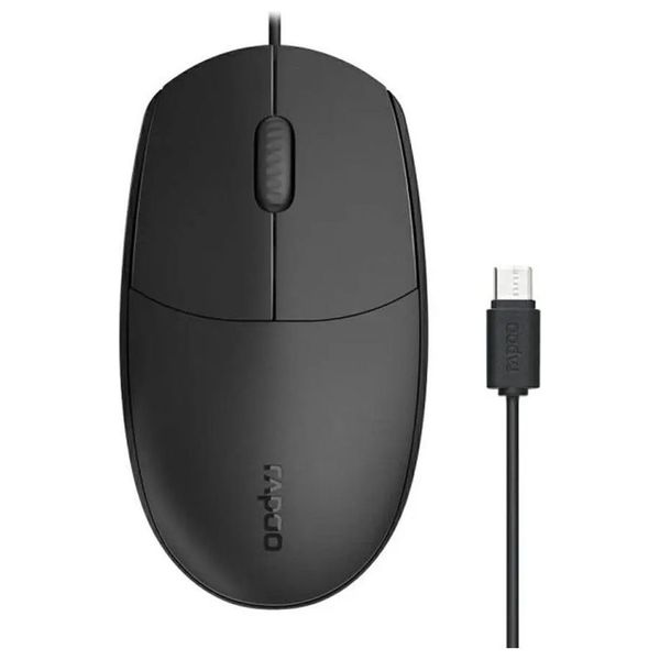 Rapoo N100C - Wired Mouse - Black