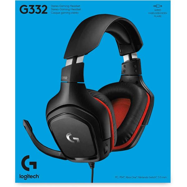  Logitech G332 - Gaming Headphone Over Ear - Black 