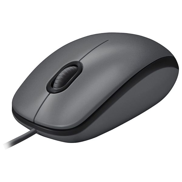  Logitech M100 - Wired Mouse - Black 