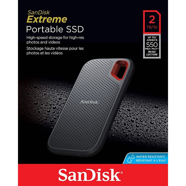  SSD هارد خارجي سان ديسك SDSSDE61-2T00-G25 - اسود - 2تيرابايت 