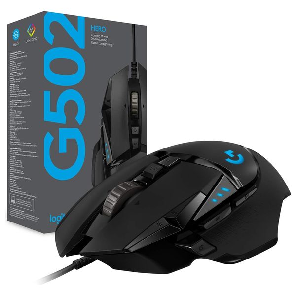  Logitech G502HERO - Wired Mouse 