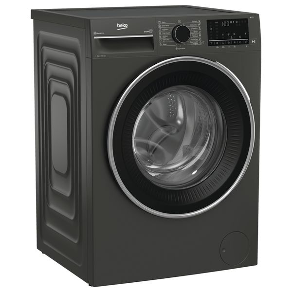  Beko WTV8012XS - 8Kg - 1200RPM - Front Loading Washing Machine - Gray 