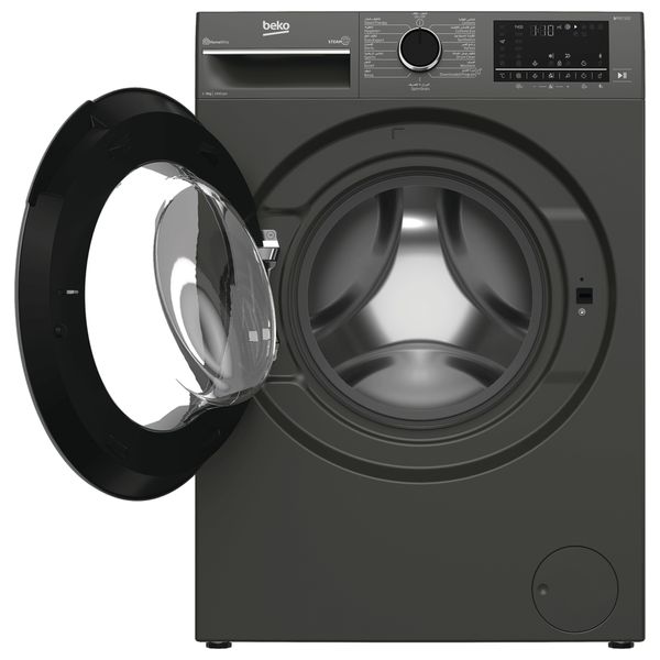  Beko WTV9014XS - 9Kg - 1400RPM - Front Loading Washing Machine - Gray 