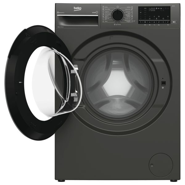  Beko WTV8012XS - 8Kg - 1200RPM - Front Loading Washing Machine - Gray 