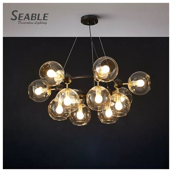  ضوء سقفي - اسود - SE-P9883-12BK 