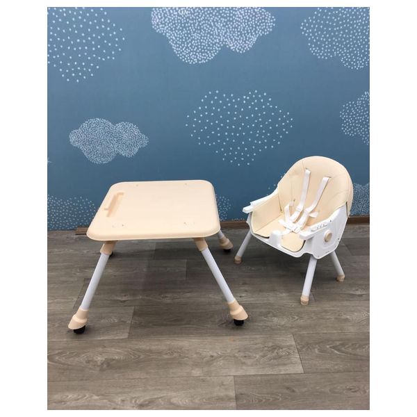  كرسي للأطفال طعام قابل للتعديل - خاكي 