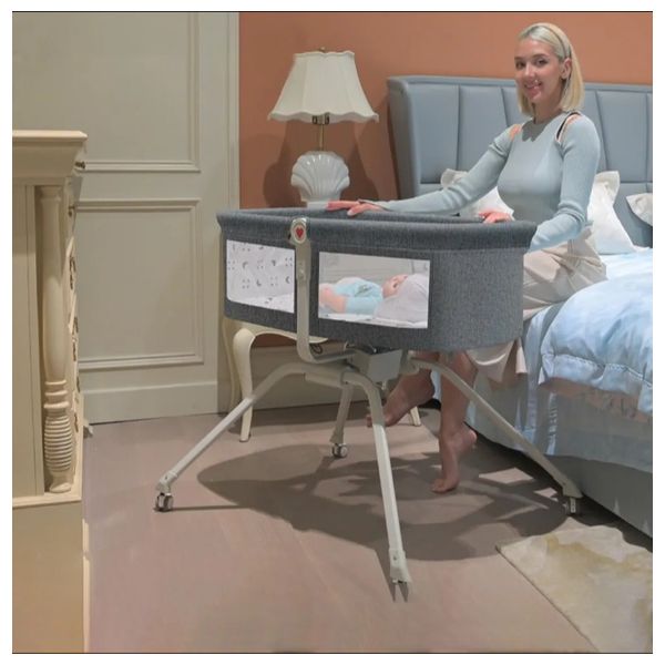  Baby Bed with Insect Repellent Cover - Grey 
