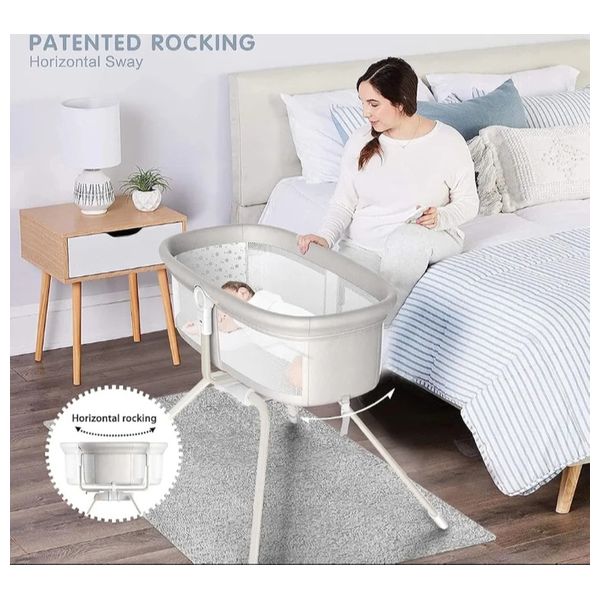  Baby Bed with Insect Repellent Cover - Grey 