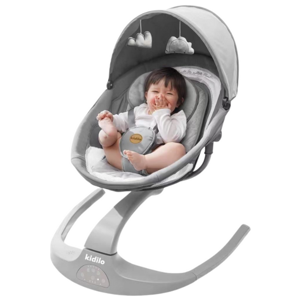 Elryan Kidilo Electric Baby Swing Rocker Gray