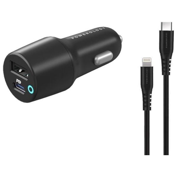  شاحن سيارة باورولوجي - PCCSR004 - اسود 