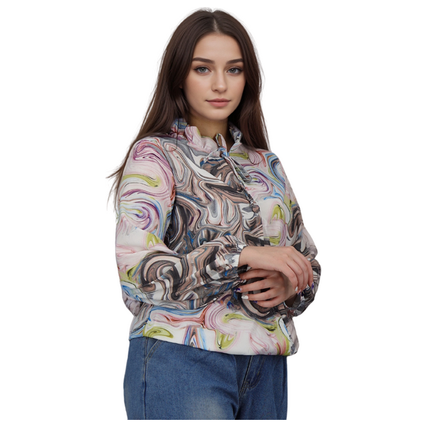  قميص نسائي بأكمام طويلة من انكي - XL 