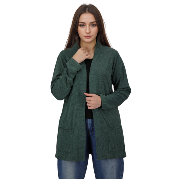 جاكيت نسائي طويل من انكي - XL - اخضر