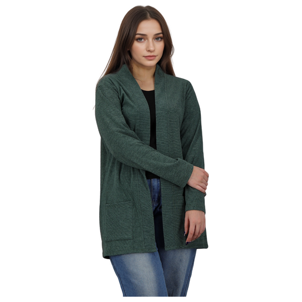 جاكيت نسائي طويل من انكي - XL - اخضر