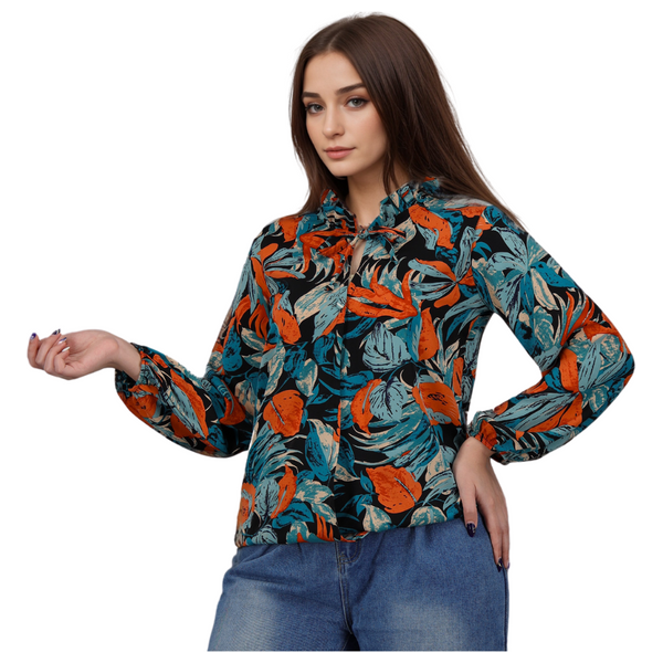 قميص نسائي بأكمام طويلة من انكي - XL 