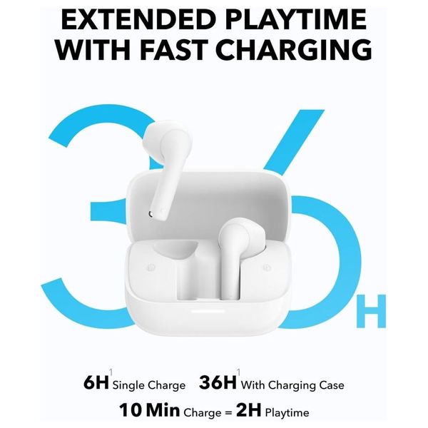  Anker SOUNDCORE K20i - Bluetooth Headphone In Ear - White 