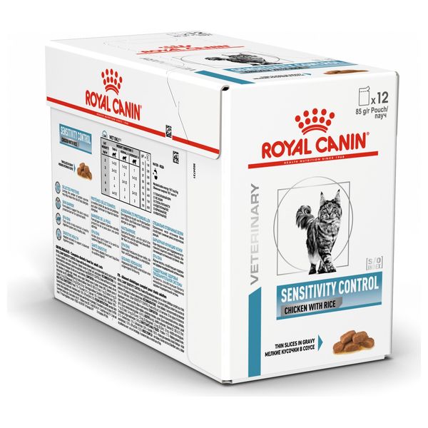  Royal Canin Sensitivity Control Chicken & Rice Cat Food - 12 Pieces 